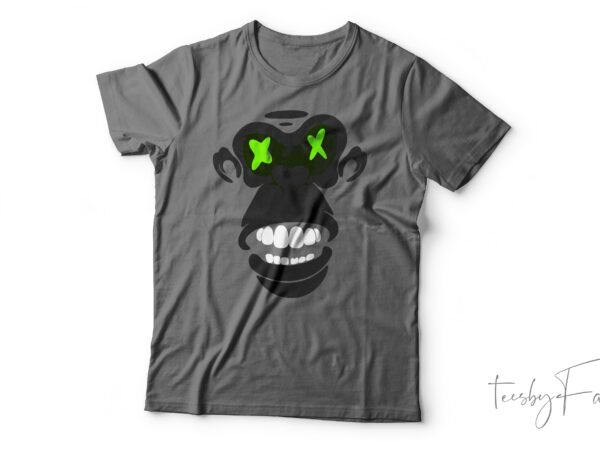 Monkey| t-shirt design for sale