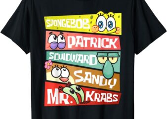 Mademark x SpongeBob SquarePants – SpongeBob Patrick Squidward Sandy Mr Krabs SpongeBob Fans T-Shirt