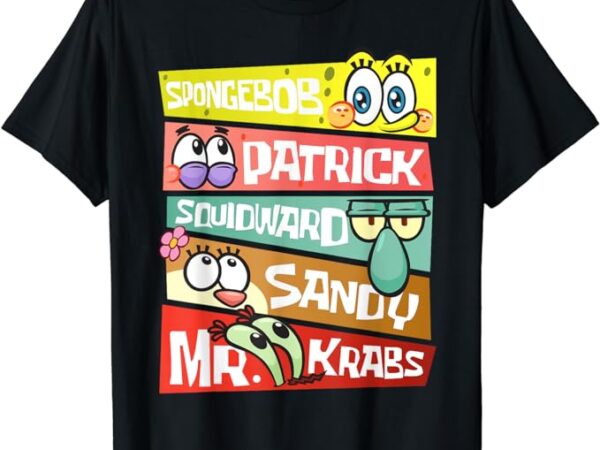 Mademark x spongebob squarepants – spongebob patrick squidward sandy mr krabs spongebob fans t-shirt