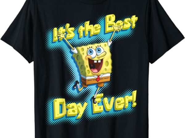 Mademark x spongebob squarepants – spongebob squarepants it’s the best day ever! t-shirt