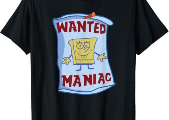 Mademark x SpongeBob SquarePants – SpongeBob SquarePants – Wanted Maniac T-Shirt