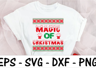 Magic of Christmas t shirt designs for sale