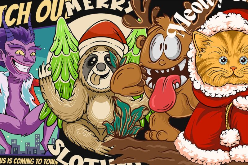 t-shirt vector christmas t-shirt designs vector combo package, funny christmas t shirt designs, christmas t shirt designs vector bundle