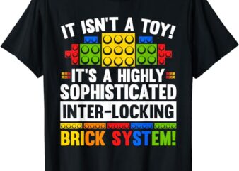 Master Builder Bricks Blocks Play Toys T-Shirt