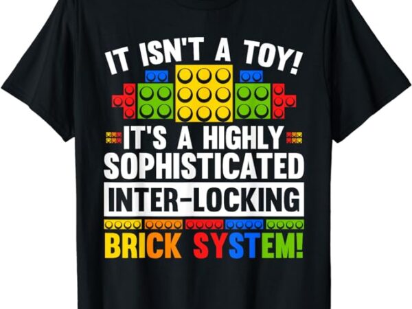 Master builder bricks blocks play toys t-shirt