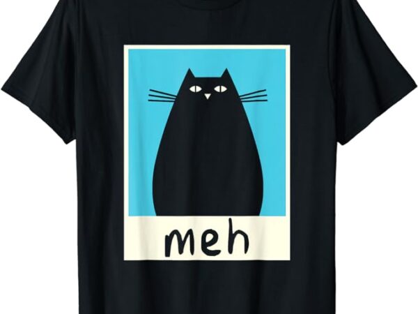 Meh cat shirt meow kitty cat lover japanese cat kawaii anime t-shirt