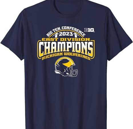 Michigan wolverines big ten champions 2023 division football t-shirt