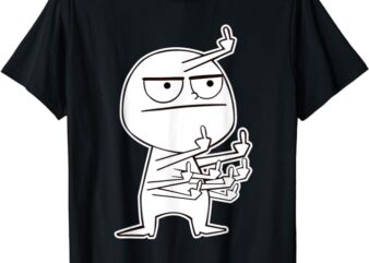 Middle Finger Maniac funny T-Shirt