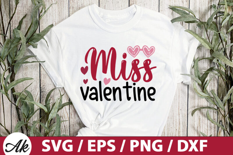 Miss valentine SVG