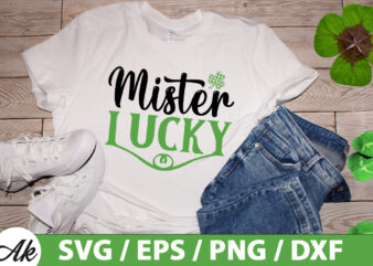 Mister lucky SVG t shirt designs for sale