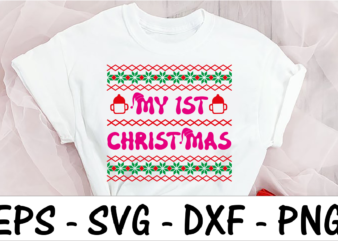 My 1st Christmas t shirt designs for sale