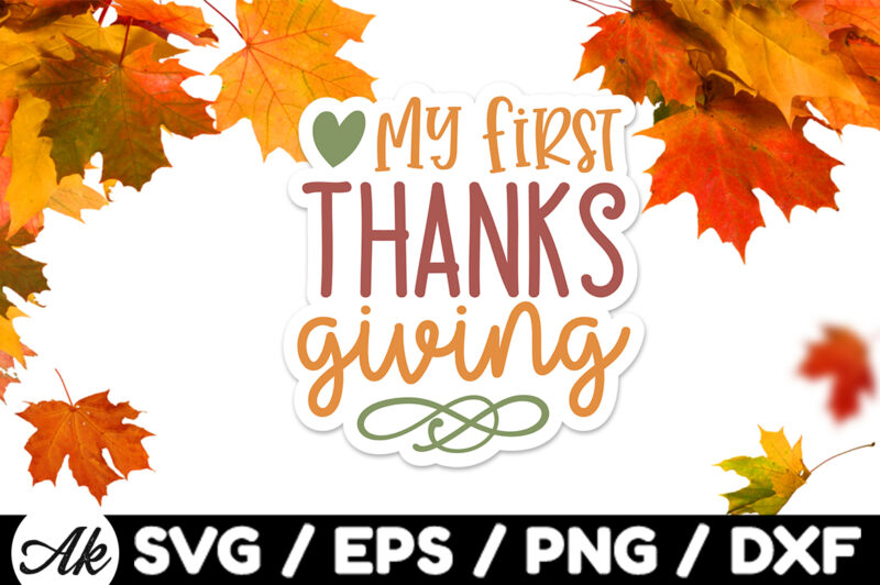 My first thanks giving Stickers Design