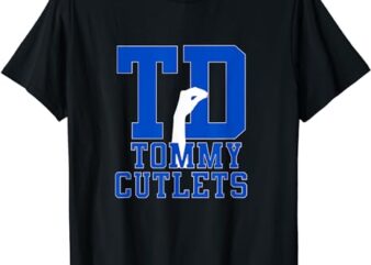 NY Italian Hand Gesture Tommy Cutlets Football Quarterback T-Shirt