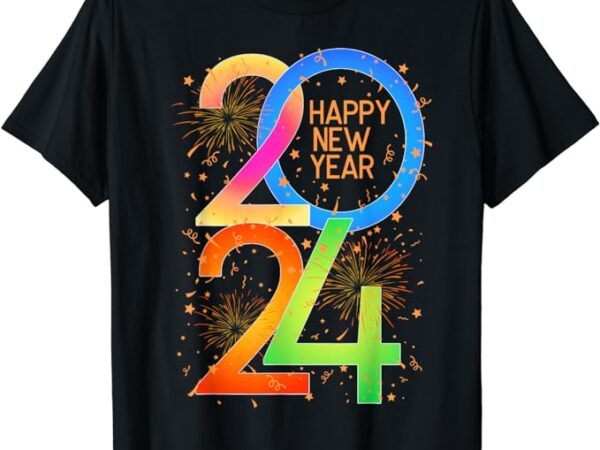 New year’s eve 2024 colorful nye party t-shirt New year’s eve 2024 colorful nye party t-shirt