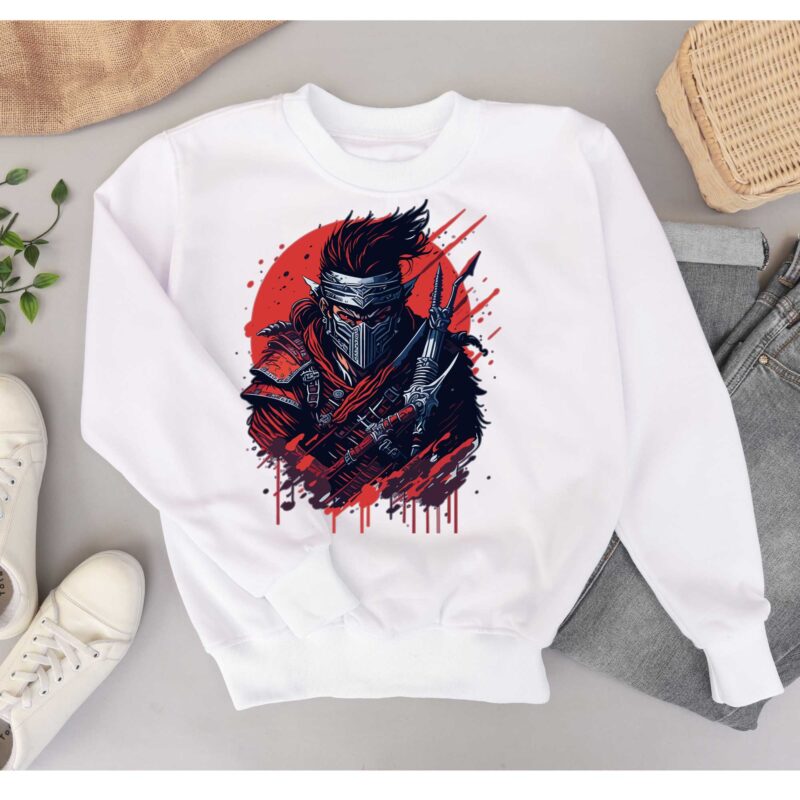 Ninja Warrior Tshirt Design