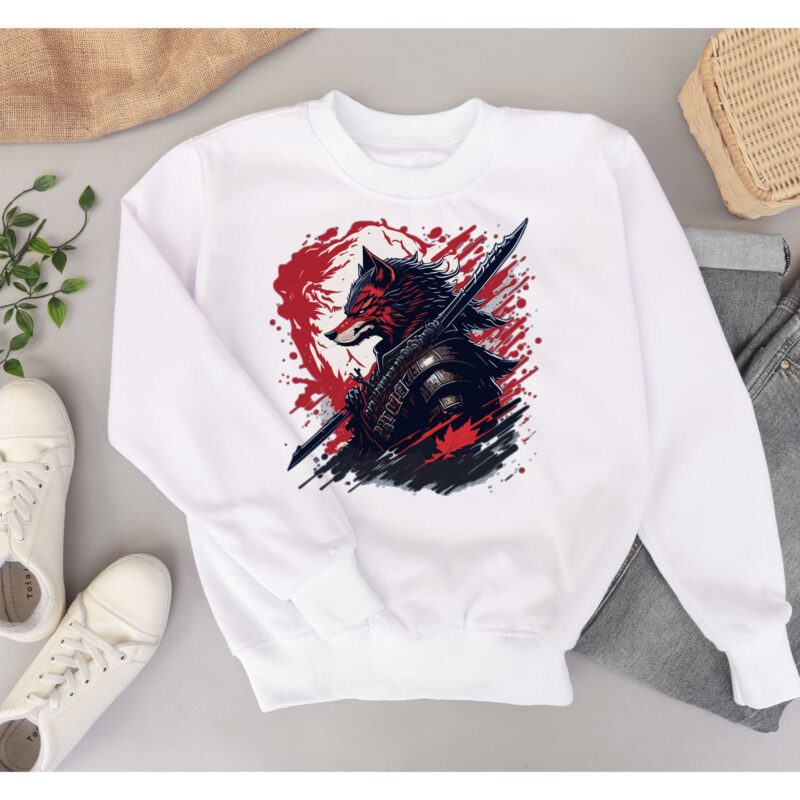 Ninja Samurai Tshirt Design