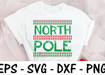 North pole T shirt vector artwork