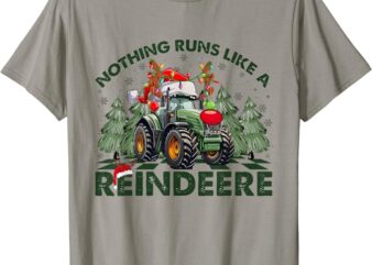 Nothing Runs Like A Reindeere Christmas Monster Truck Kids T-Shirt