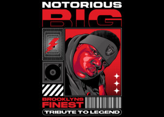 Notorious BIG Tribute T shirt vector artwork