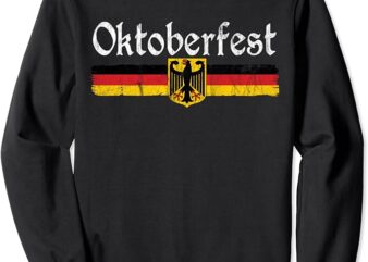 Oktoberfest German Beer Men Women Vintage German Flag Sweatshirt