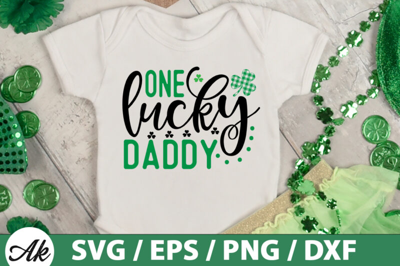 One lucky daddy SVG