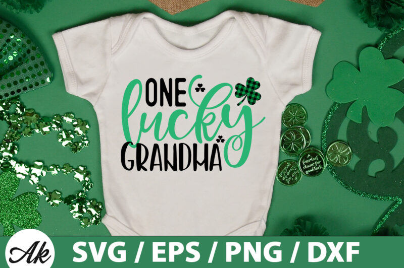 One lucky grandma SVG