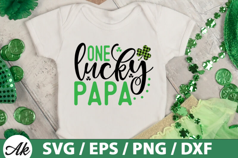 One lucky papa SVG