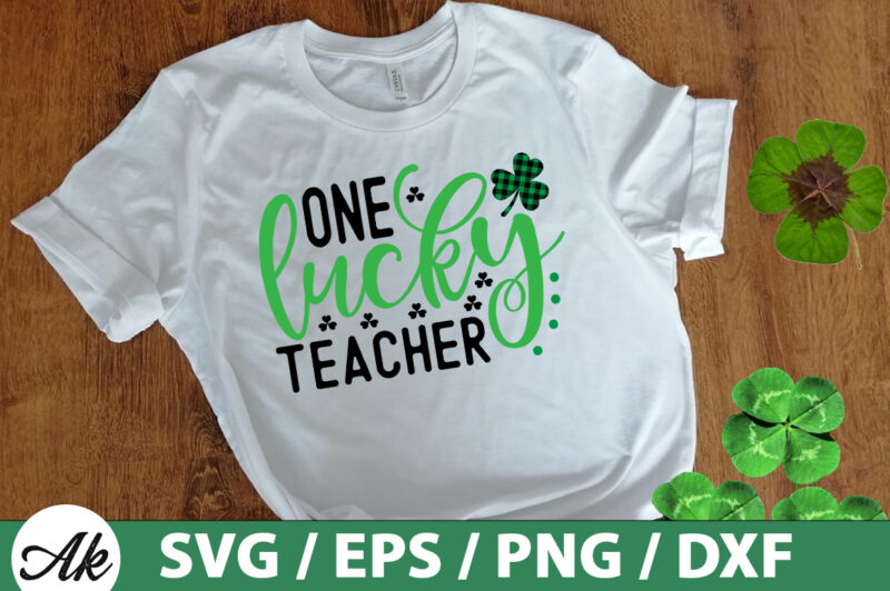 One lucky teacher SVG