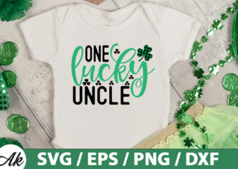 One lucky uncle SVG t shirt design online