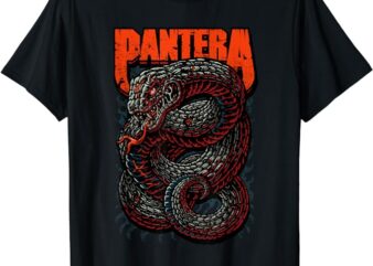 Pantera Venomous Official T-Shirt – Classic Fit, Crew Neck, Short Sleeve, Adult, Black