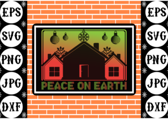 Peace on Earth t shirt illustration