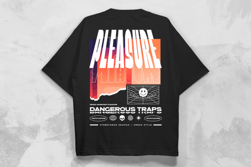 t-shirt vector Urban Streetwear T shirt Designs Vector Bundle, Brutalism graphic t shirt design for screen printing, Urban brutalist design