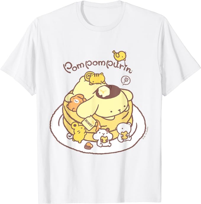 Pompompurin Pancake Friends Tee Shirt T-Shirt
