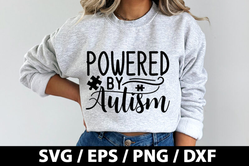 Powered by autism SVG