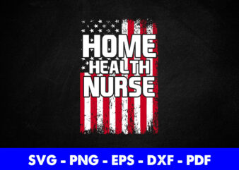 USA Flag Nurse Nursing Svg Png Dxf Cutting Printable Files.