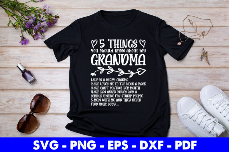 Funny Grandma Svg Bundle T-shirt Design