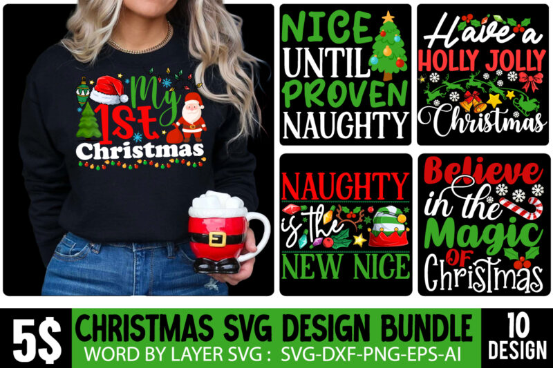 Christmas Mega SVG Bundle, Christmas t-shirt Design Mega Bundle