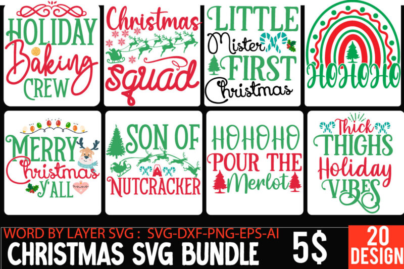 t-shirt vector Christmas Mega SVG Bundle, Christmas t-shirt Design Mega Bundle