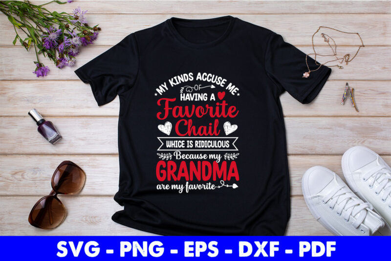Funny Grandma Svg Bundle T-shirt Design
