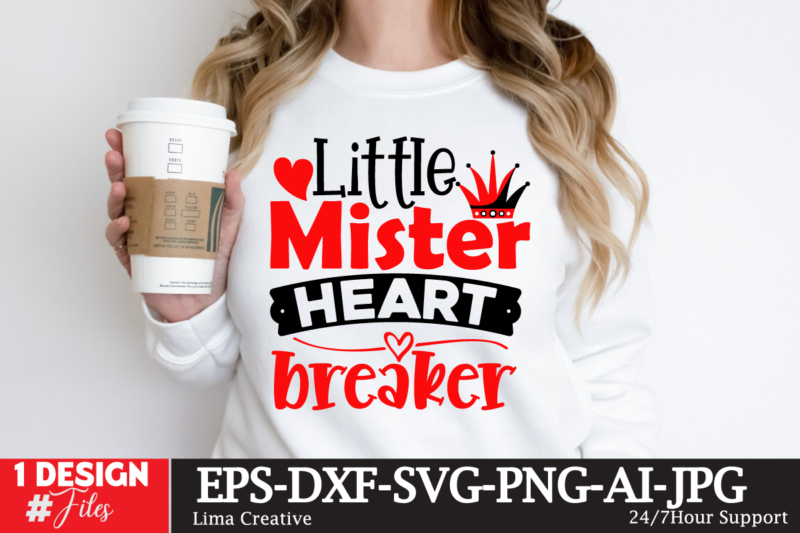 Valentine’s Day T-shirt Design BUndle ,Valentine’s Day SVG BUndle