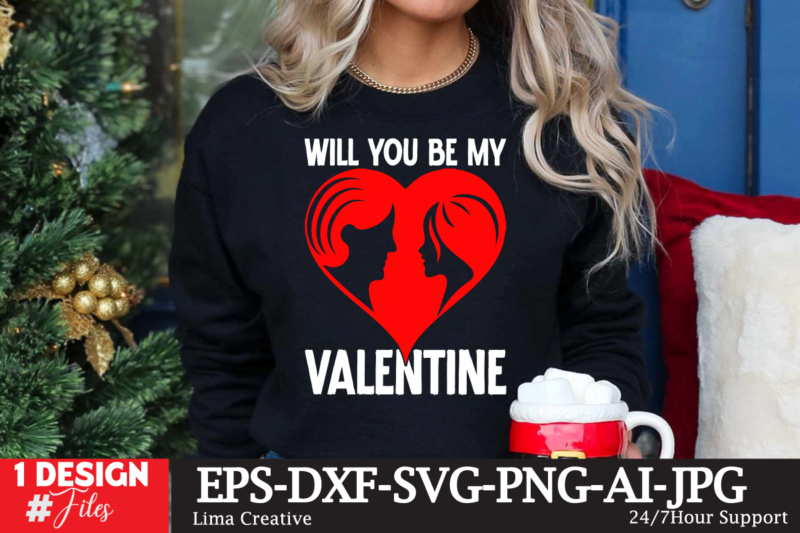 Happy Valentines Day T-shirt Design BUndle ,Valentine’s Day T-shirt Design