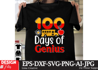 100 Days Of Genius T-shirt Design