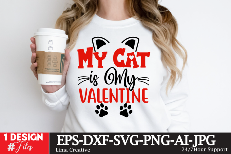 Valentine’s Day T-shirt Design BUndle ,Valentine’s Day SVG BUndle