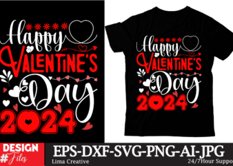 Happy Valentines Day 2024 T-shirt Design,Valentine’s Day T-shirt Design