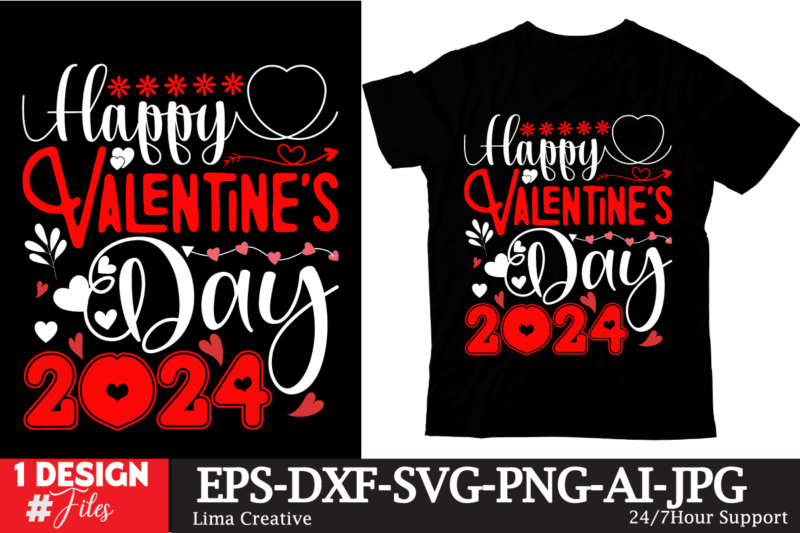 Valentine’s DSay T-shirt Design Bundle