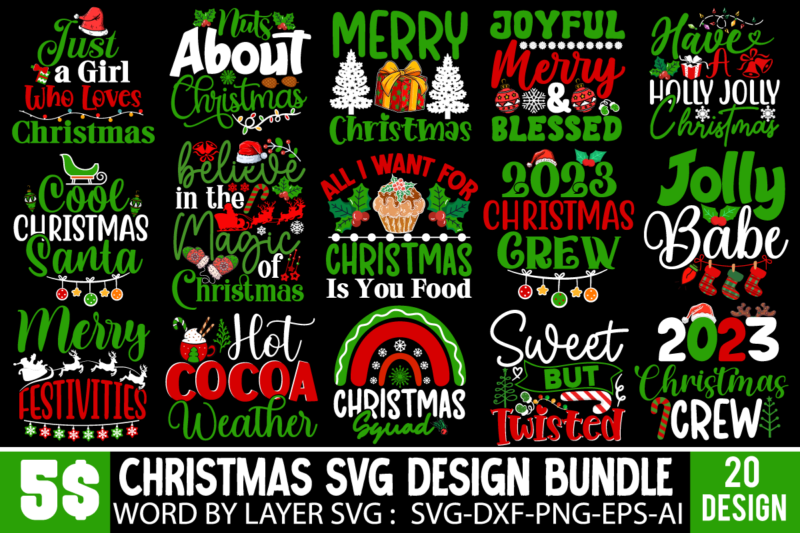 t-shirt vector Christmas Mega SVG Bundle, Christmas t-shirt Design Mega Bundle