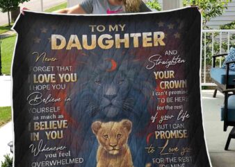 Lion daughter mom blanket design jpg png quilting bedding christmas gifts