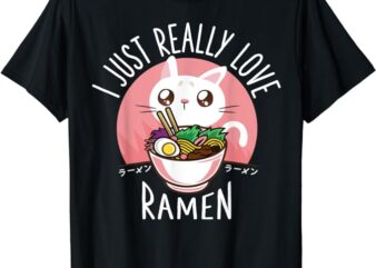 Ramen Cat Anime Shirt – Kawaii Clothes Otaku Clothing Manga T-Shirt