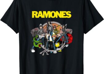 Ramones Road To Ruin Rock Music Band T-Shirt