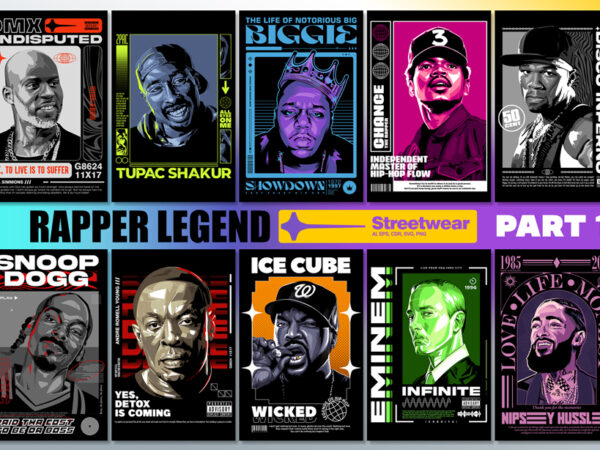 Rapper legend streetwear – part 1 t shirt design online